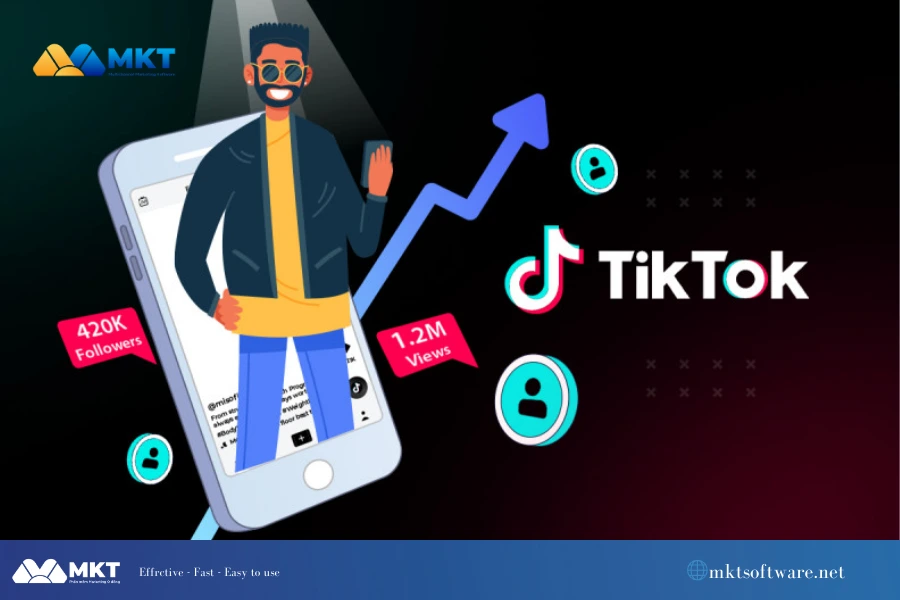 Happy creator celebrating new followers from a cheap TikTok follower package
