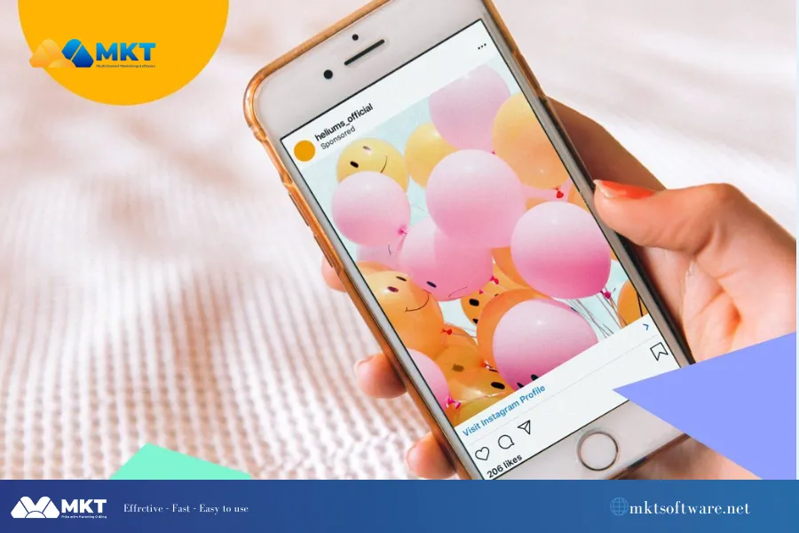 Buy followers on Instagram marketing illustration