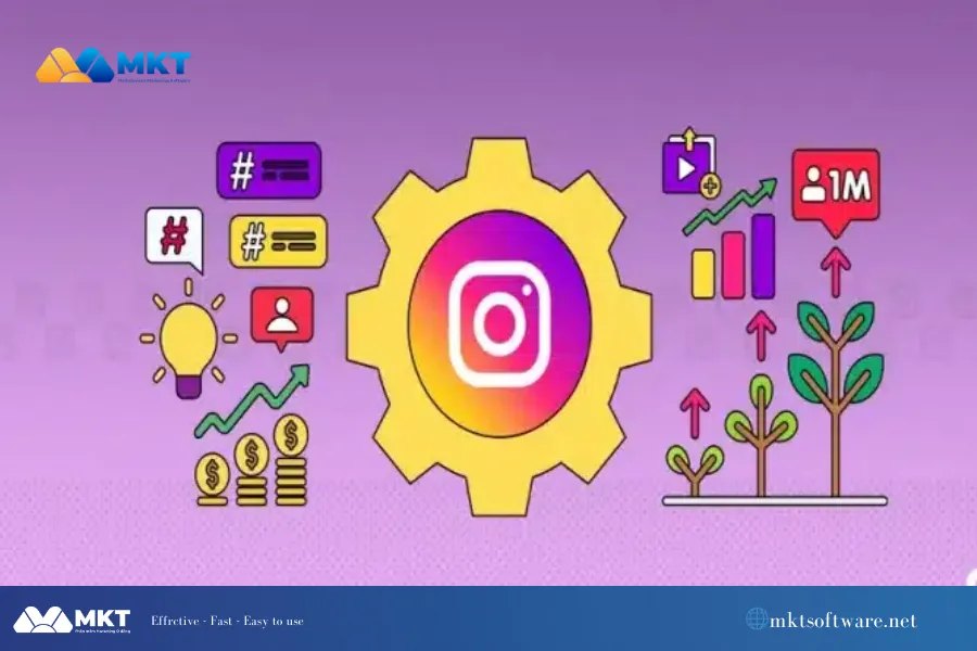 Instagram marketing automation tools showing scheduled posts and analytics