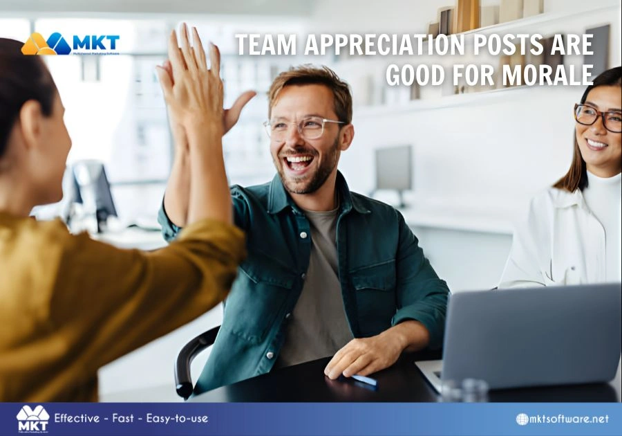 LinkedIn Christmas post ideas - Team appreciation post