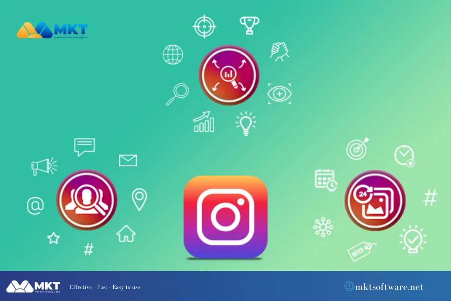Professional instagram marketing tools interface for businesses and agencies