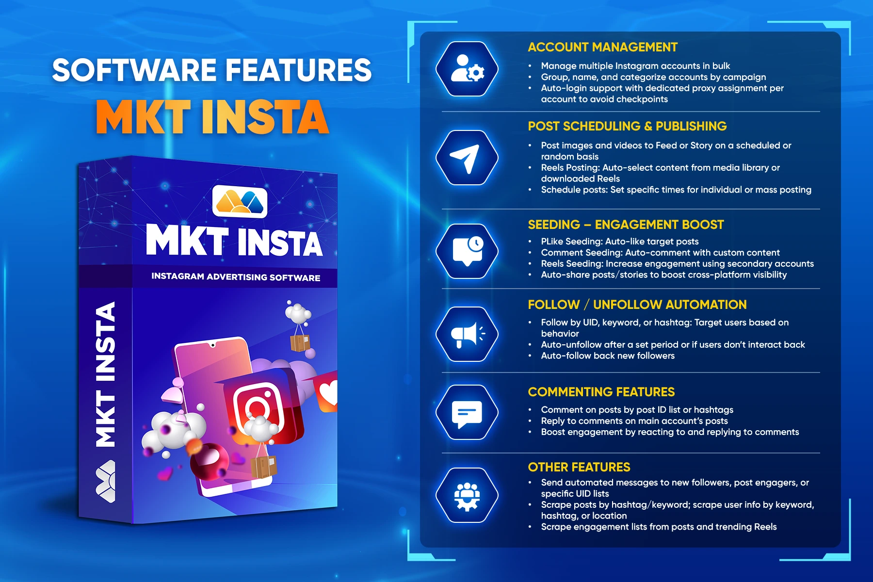 Social media marketing tools - MKT Insta